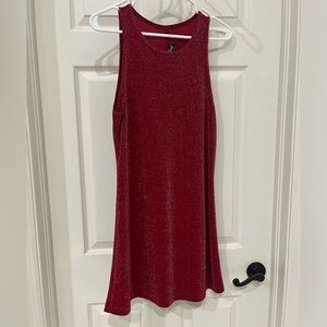 Christmas red/ cranberry red glittery dress for dancing